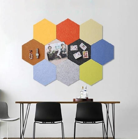 Sanctuary Hexagon Acoustic Felt Panels (12-Pack)